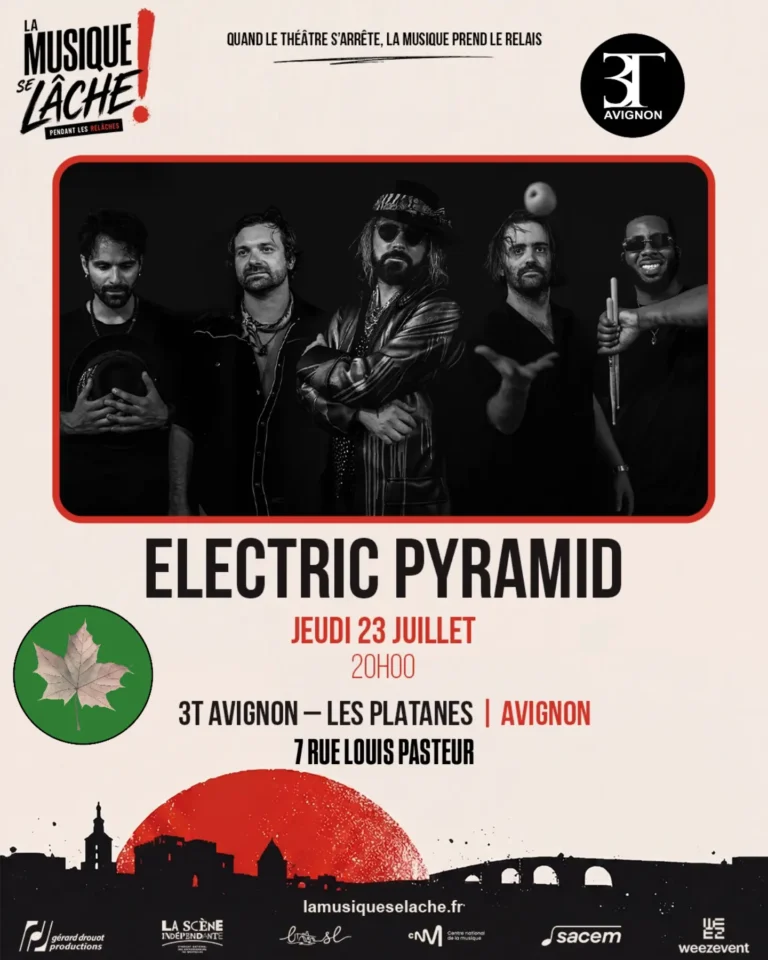 Concert Electric Pyramid – Jeudi 23 juillet à 20h30